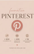 Formation Pinterest – Attirez des clientes et développez votre visibilité